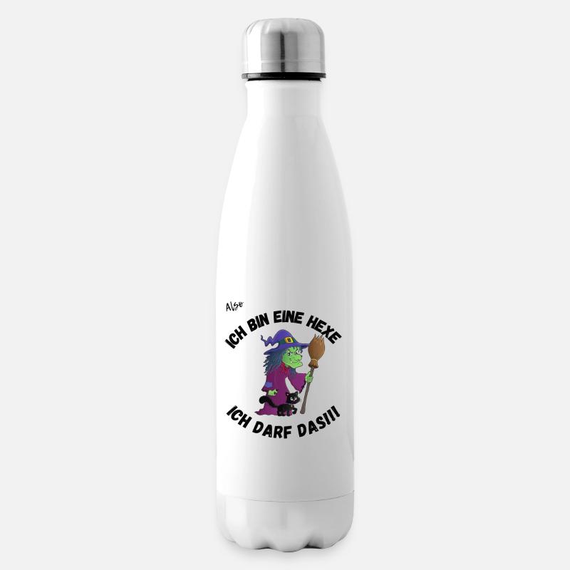 Ich bin eine Hexe ich darf das! - Isolierflasche - Weiß