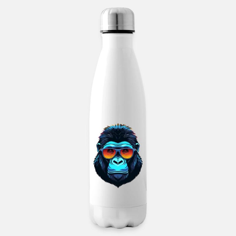 Gorilla-Gesicht - Isolierflasche - Weiß