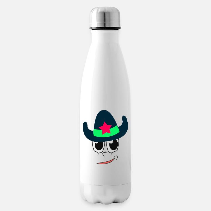 Cowboy - Isolierflasche - Weiß