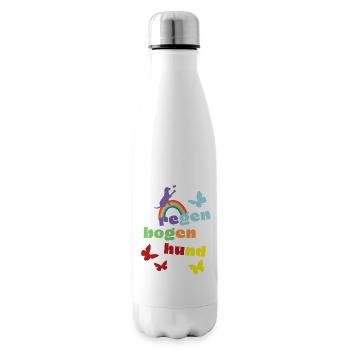 Regenbogenhund - Trauer ums Haustier - Freund - Isolierflasche - Weiß - Rechts