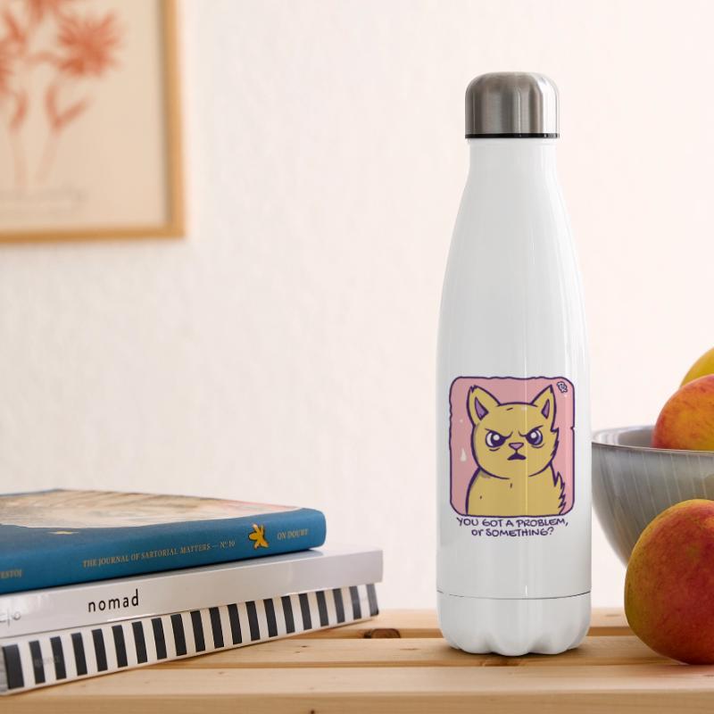 Got a problem? Passive-aggressive cat Insulated Water Bottle