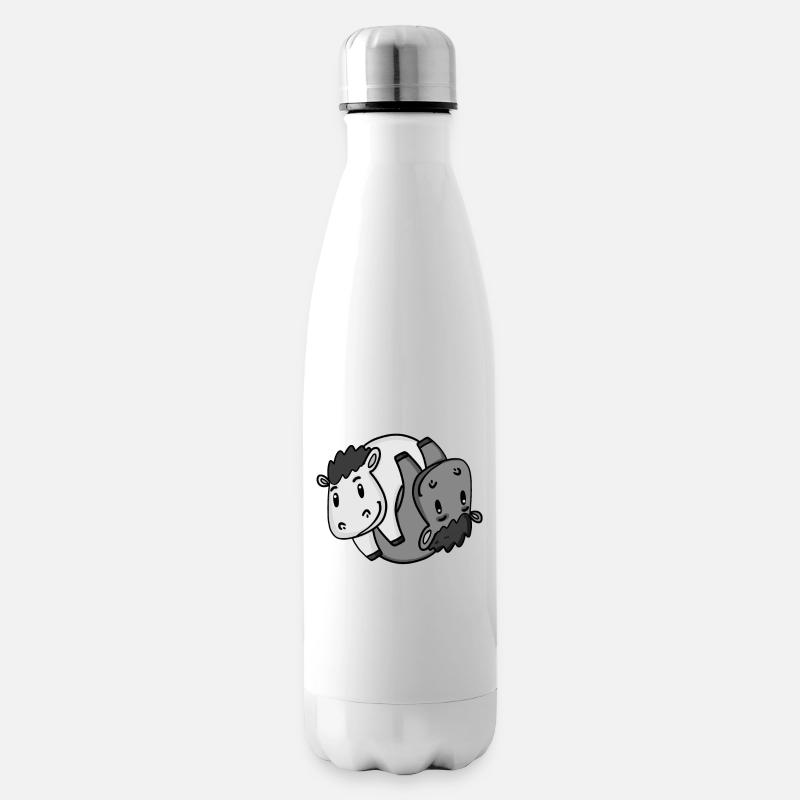 Yin Yang Pferd Pferde Pferdebesitzer Reiten - Isolierflasche - Weiß