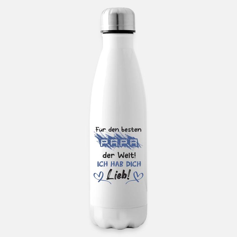 Bester Papa der Welt - Isolierflasche - Weiß