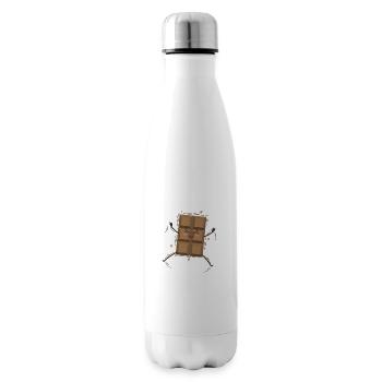 Bar of chocolate rejoices in candy - Insulated Water Bottle - white - Right
