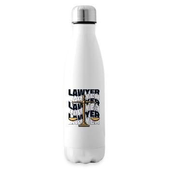 Lawyer Legal Counsel Attorney General Law - Insulated Water Bottle - white - Right