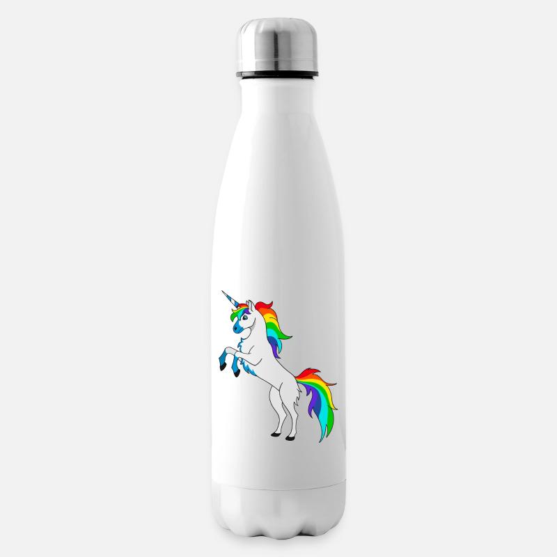 Einhorn - Isolierflasche - Weiß