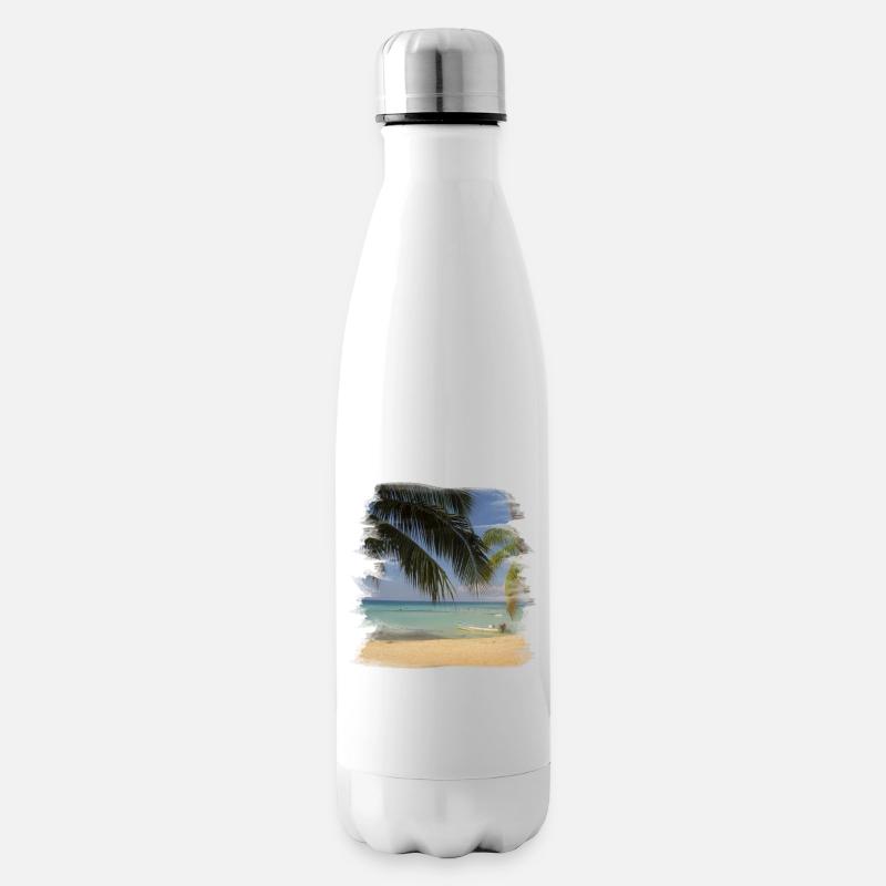 Beach - Isolierflasche - Weiß