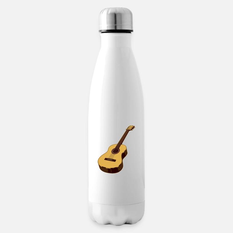 Guitare - Bouteille isotherme - blanc