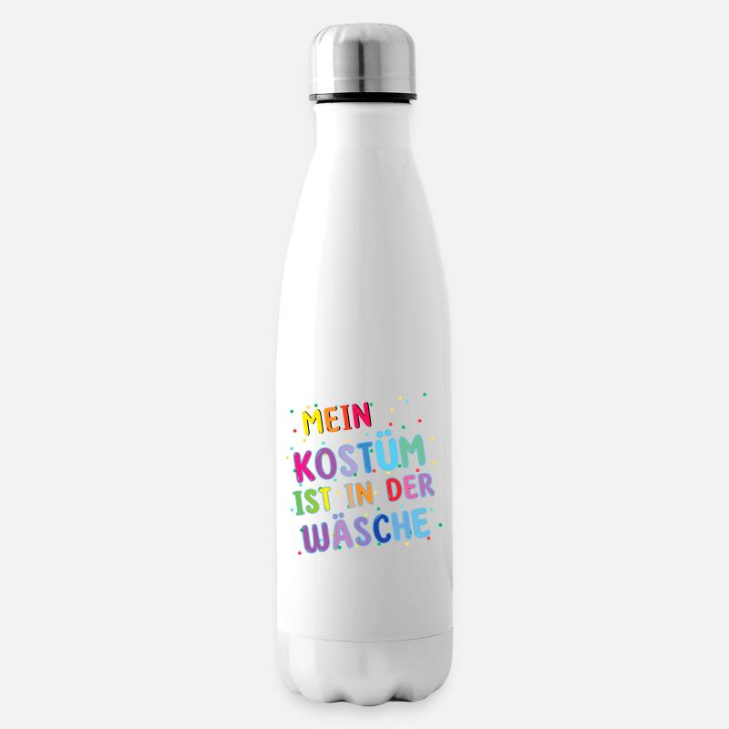 Mein kostüm ist in der wäsche - Isolierflasche - Weiß