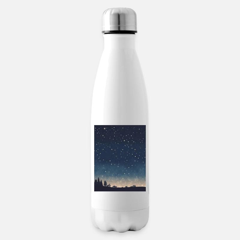 Starry sky - Insulated Water Bottle - white