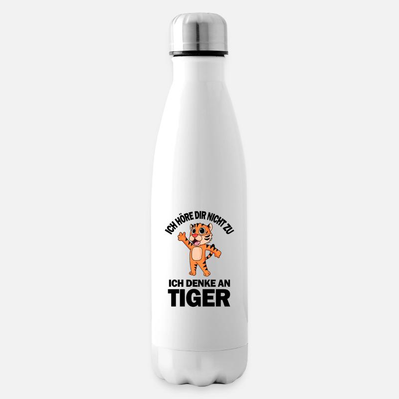Tiger Spruch - Tiger Sprüche - Isolierflasche - Weiß