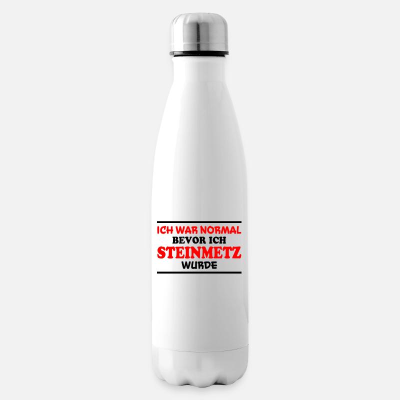 Steinmetz Spruch Beruf Lustiges Steinmetz Geschenk - Isolierflasche - Weiß
