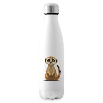 Erdmännchen - Isolierflasche - Weiß - Rechts