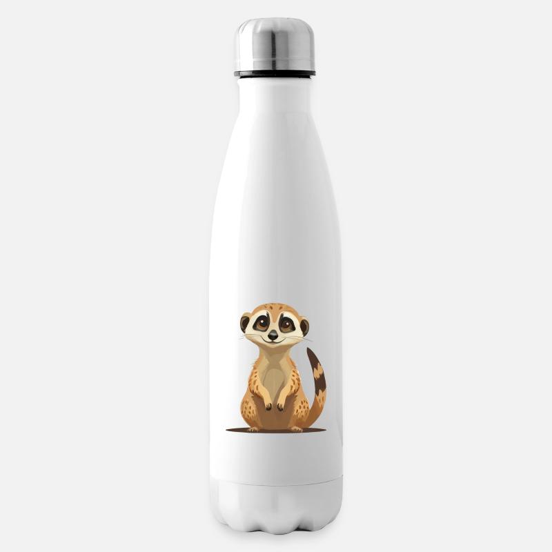 Erdmännchen - Isolierflasche - Weiß