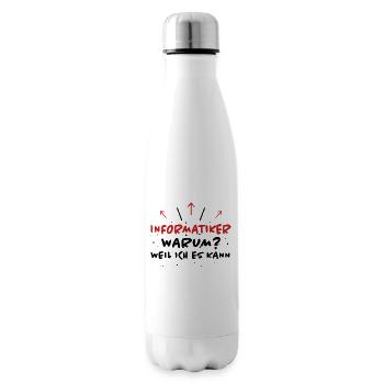 Informatiker Spruch Lustige Programmierer Geschenk - Isolierflasche - Weiß - Rechts