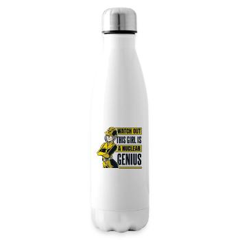 Dieses Mädchen ist ein nukleares Genuis Energy Nuclear - Isolierflasche - Weiß - Rechts