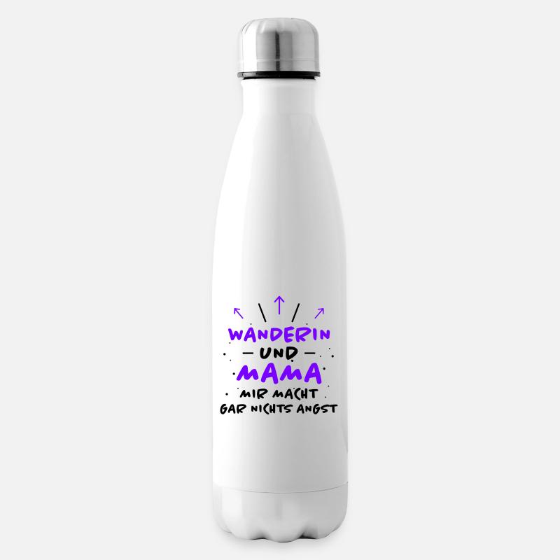 Wanderin Lustiger Spruch Outdoor Wanderer Geschenk - Isolierflasche - Weiß