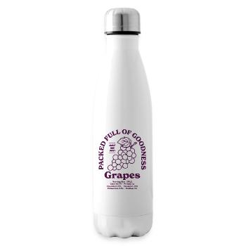 Grapes Nutritional - Insulated Water Bottle - white - Right