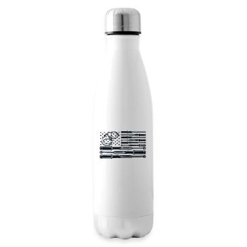 American Flag Prison Guard Jail Guard Corrections - Insulated Water Bottle - white - Right