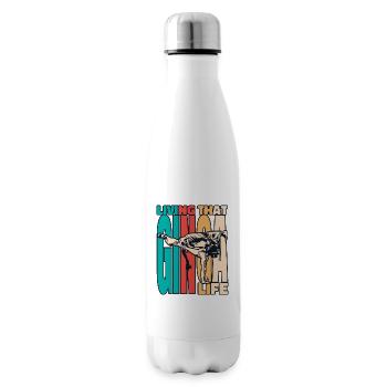 Das Ginga-Leben leben Ginga Capoeirista-Tanz - Isolierflasche - Weiß - Rechts