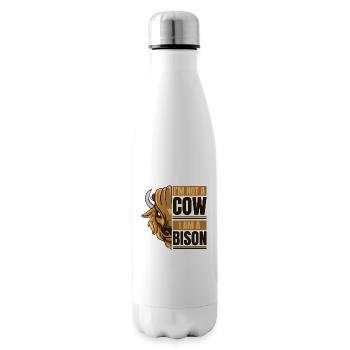 Je ne suis pas une vache, je suis un amateur de bison Buffalo Bovinae - Bouteille isotherme - blanc - Droite