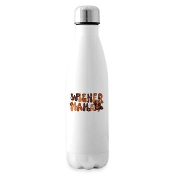 Dachshund Groovy Viennese Mom - Insulated Water Bottle - white - Right