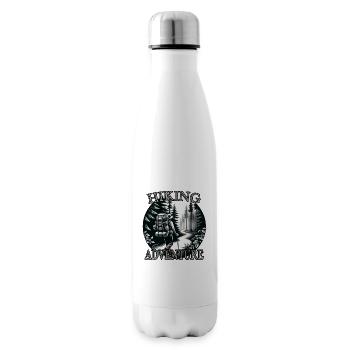 Hiking Adventure Outdoor Mountaineering - Insulated Water Bottle - white - Right