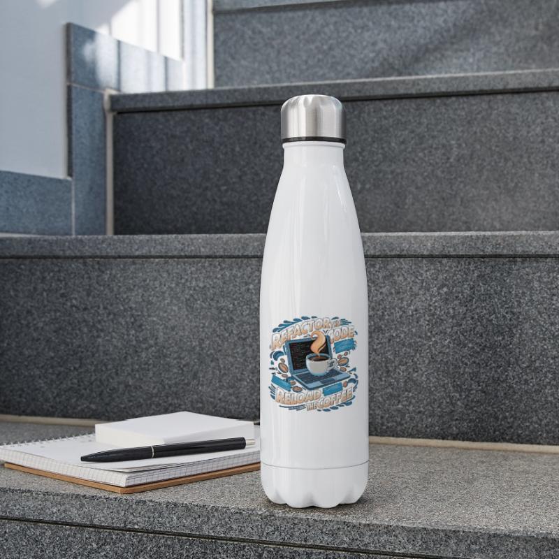 Programmers generate code from coffee Insulated Water Bottle