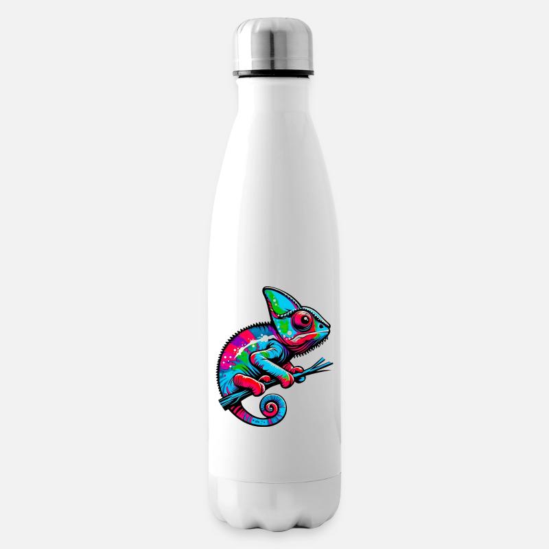 Caméléon - Bouteille isotherme - blanc