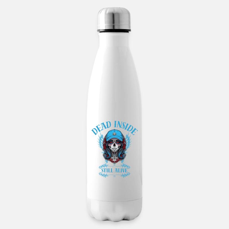 "Dead Inside, Still Alive." - Isolierflasche - Weiß