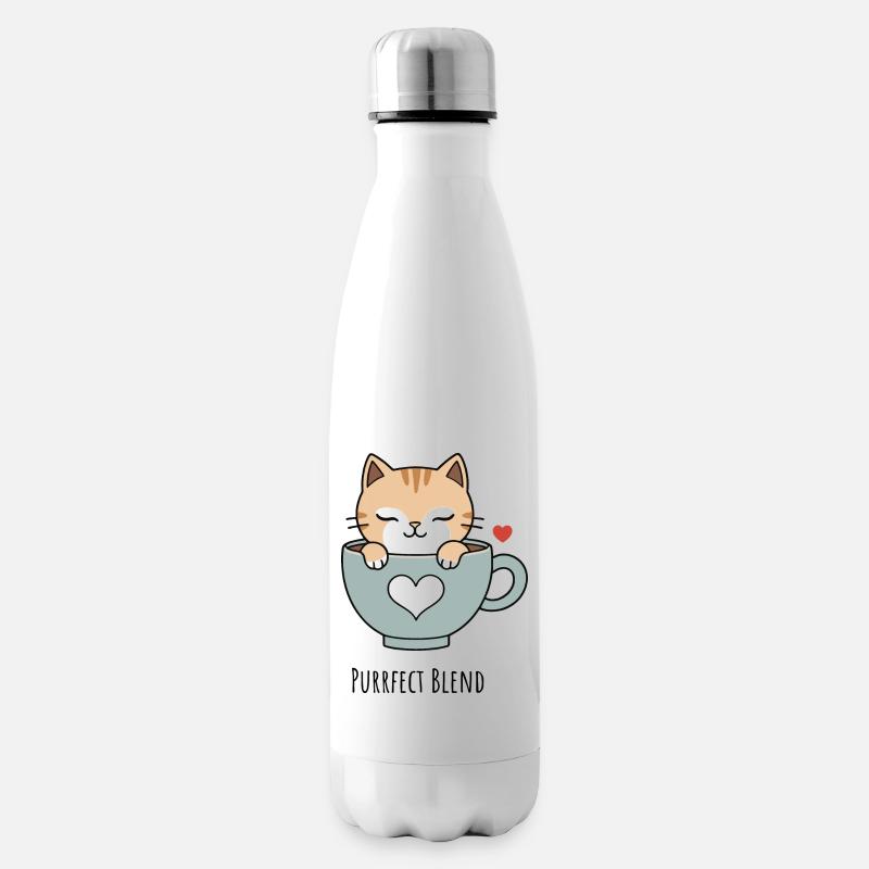 Purrfect Blend - Isolierflasche - Weiß