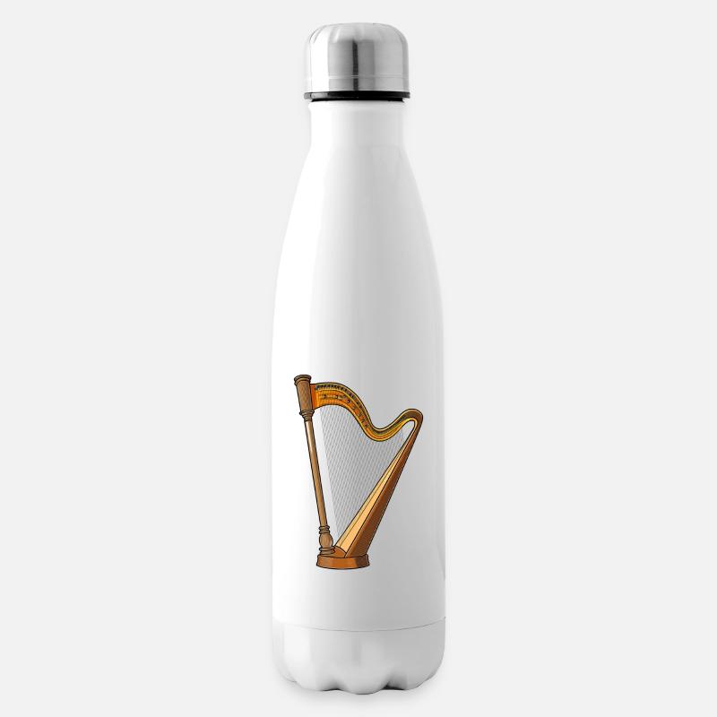 Harfe - Isolierflasche - Weiß