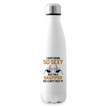 Je déteste être un joueur de sarbacane Bagpiper si sexy - Bouteille isotherme - blanc - Droite