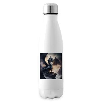 Dunkler Schattendrache - Isolierflasche - Weiß - Rechts