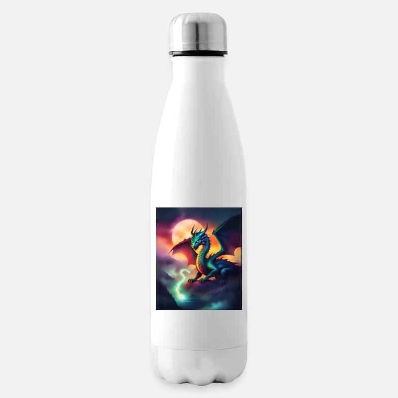 Magischer Drache - Isolierflasche - Weiß