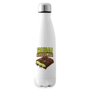Dubaï Chocolat Pistaches Pistache Crème Chocolat - Bouteille isotherme - blanc - Droite