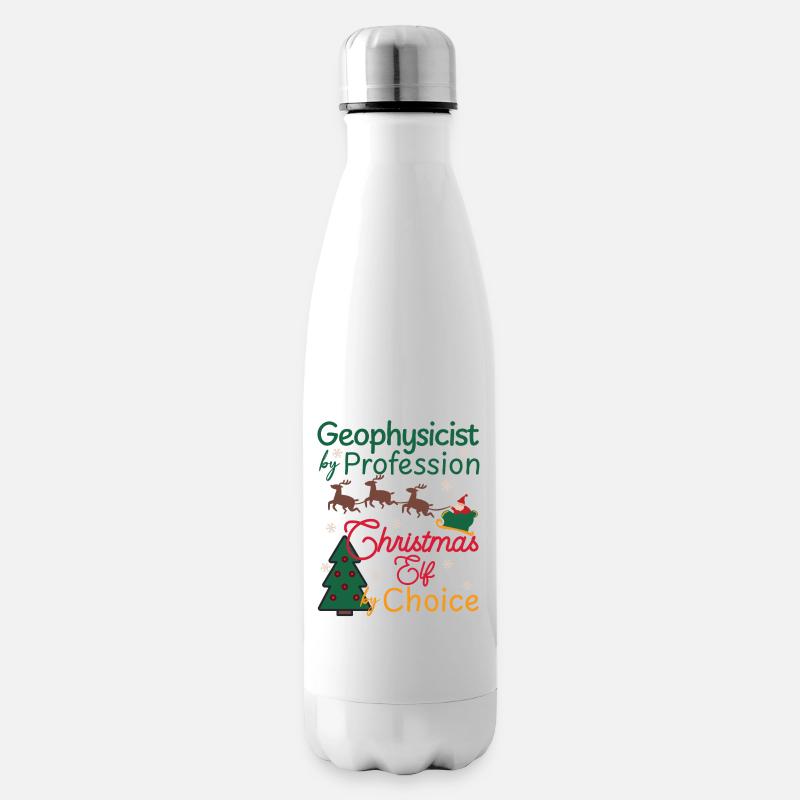 Geophysicist Weihnachten xmas Elf Geophysik - Isolierflasche - Weiß