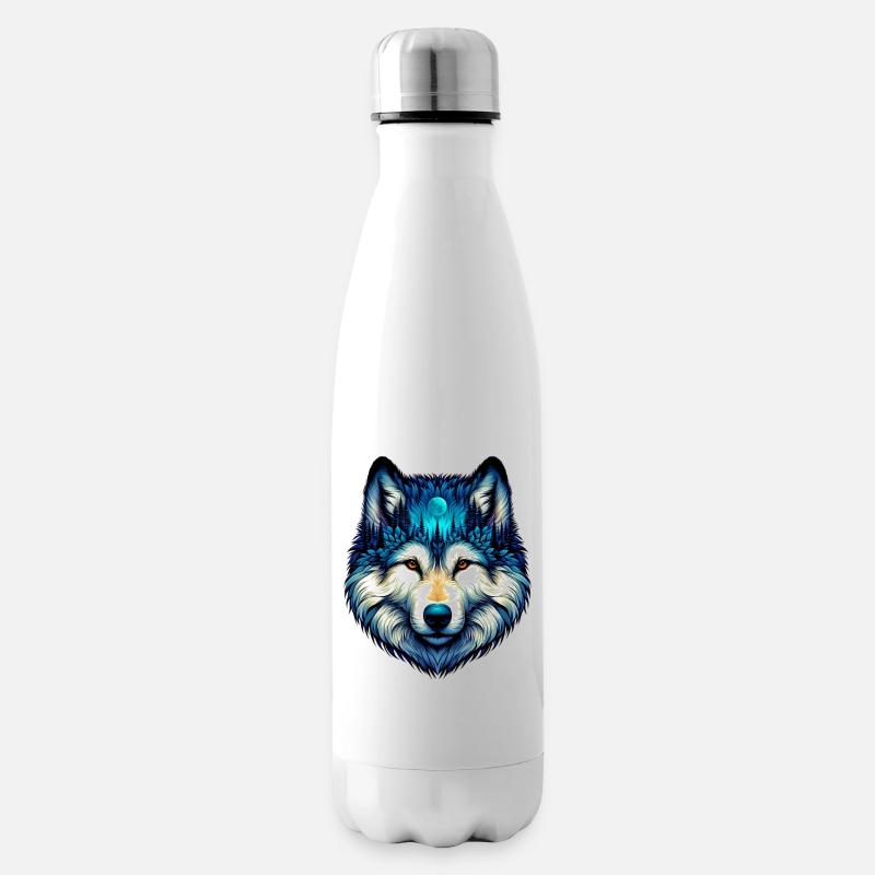 Loup - Bouteille isotherme - blanc
