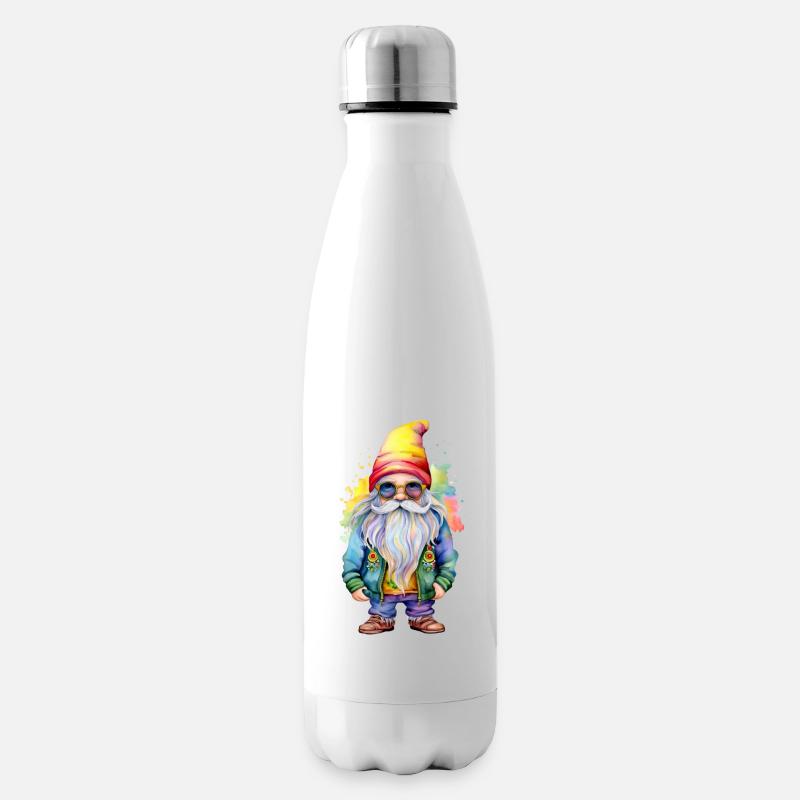 Hippie Gnome - Bouteille isotherme - blanc
