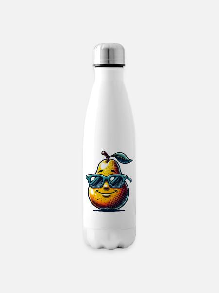 birne - Isolierflasche - Weiß