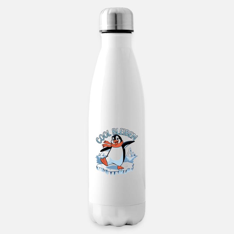 cool bleiben - Isolierflasche - Weiß