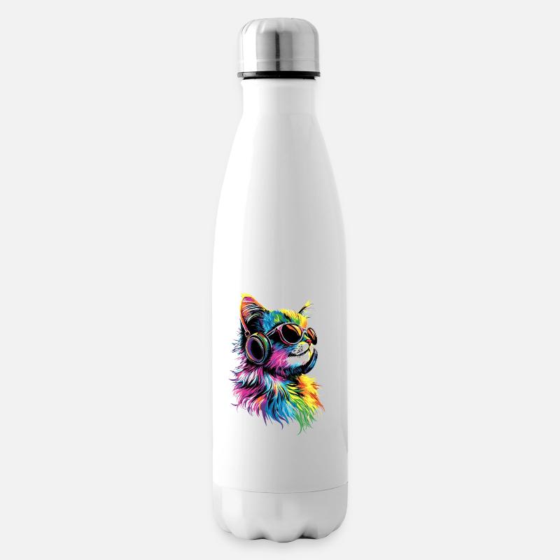 Chat Ragdoll Chat Ragdoll Chat Mignon Chats Ragdoll - Bouteille isotherme - blanc