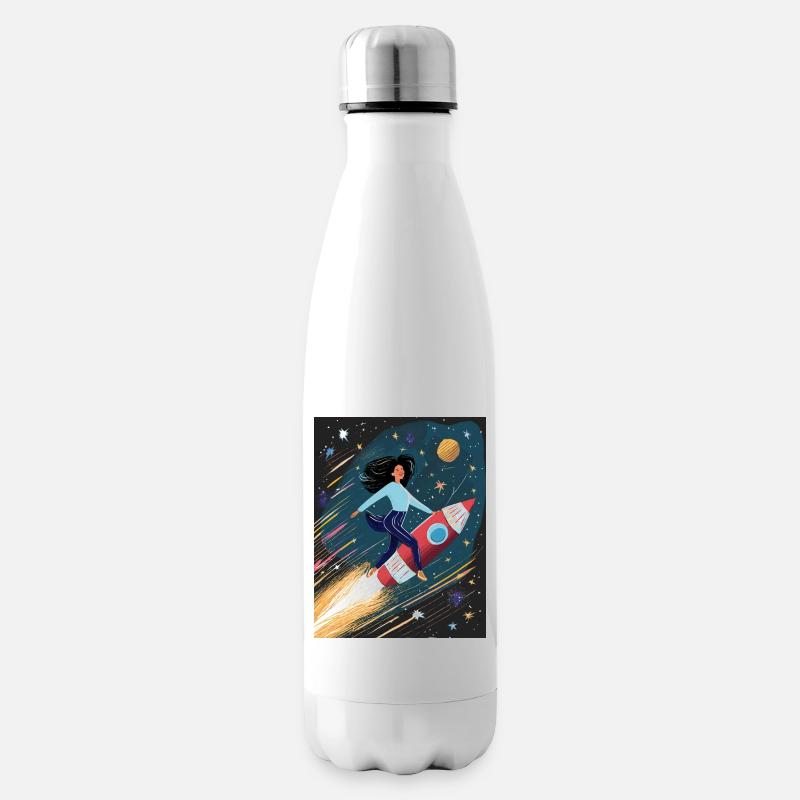 Rocket Flight - Insulated Water Bottle - white
