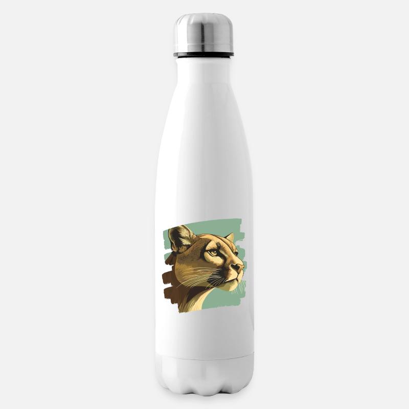Lion from mountain Retro - Isolierflasche - Weiß