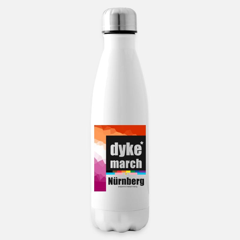 Dyke*March Nürnberg prog les - Isolierflasche - Weiß