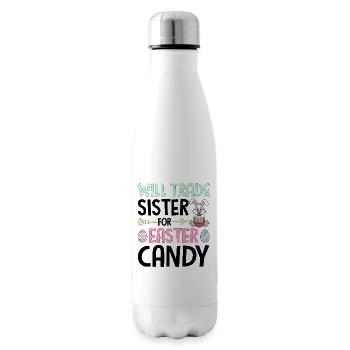 Will Trade Sister For Easter Candy - Insulated Water Bottle - white - Right