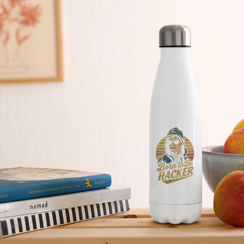 Born to Be Hacker – Computer Science Nerd IT Insulated Water Bottle