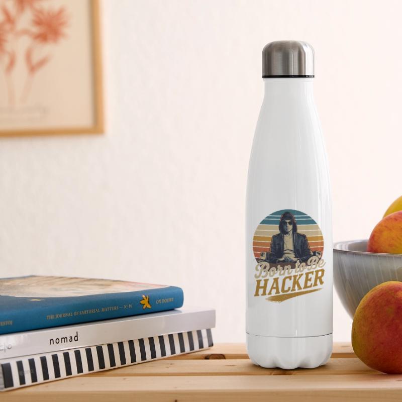 Born to Be Hacker – Computer Science Nerd IT Insulated Water Bottle