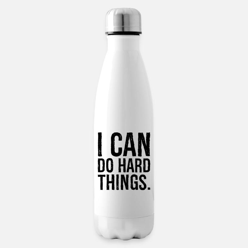 i can do hard things - Isolierflasche - Weiß