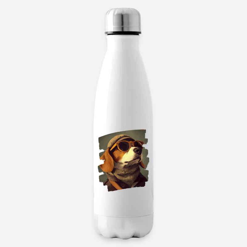 Beagle - Isolierflasche - Weiß